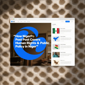 rnalist writing report on human rights and public policy in Niger
