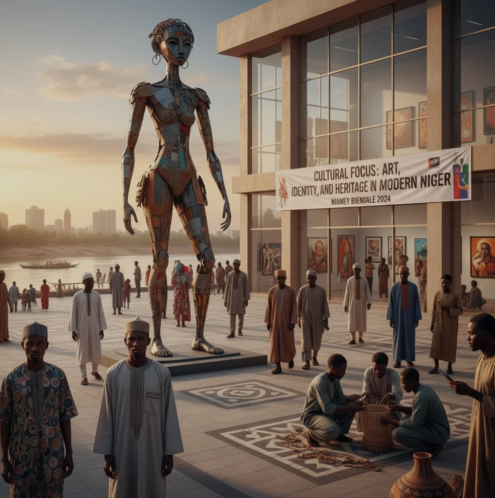 Contemporary art and traditional craft in Niger reflecting identity and heritage