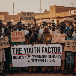 Young people in Niger working together on community and innovation projects