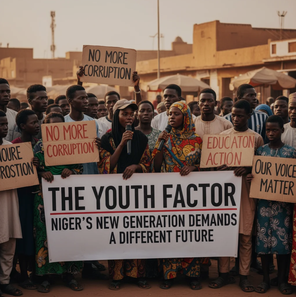 Young people in Niger working together on community and innovation projects