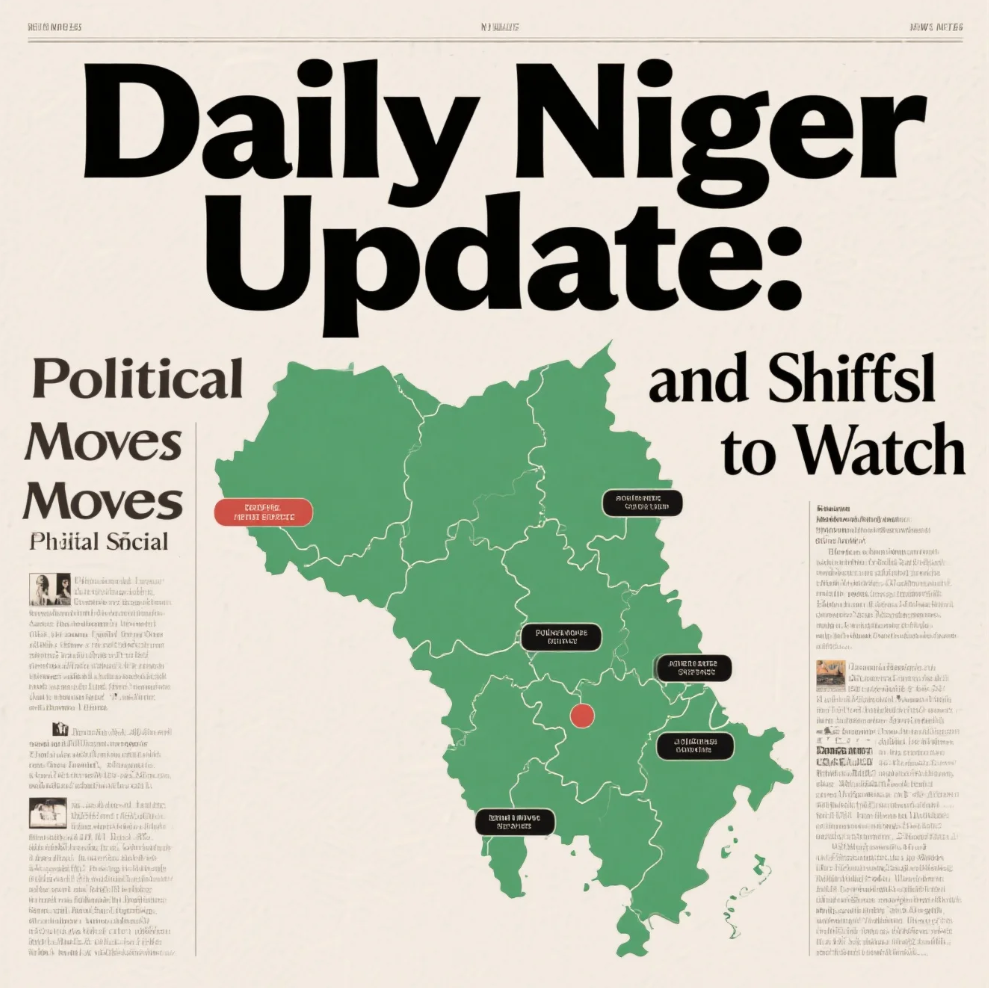 Niger city street reflecting daily social life and activity