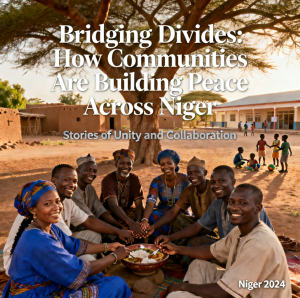 Community leaders in Niger meeting together to promote dialogue and peace