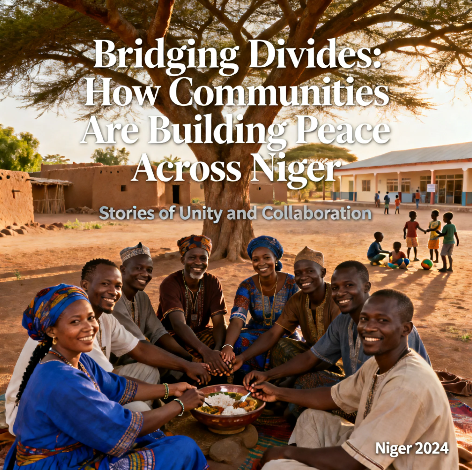 Community leaders in Niger meeting together to promote dialogue and peace